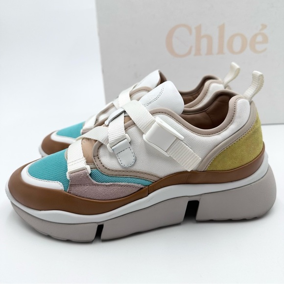 Chloe Sonnie Leather Low Top Sneaker - Picture 5 of 14